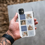 Modern Collage Foto & Blue Happy Vathers Day Gift Case-Mate iPhone Hülle<br><div class="desc">Modernes Collage Foto & Blue Happy Vathers Day Geschenk ist ein personalisiertes und nachdenkliches Geschenk, um den besonderen Mann in Ihrem Leben am Vatertag zu feiern. Das Geschenk enthält ein wunderschön gestaltetes Collage Foto mit Platz für mehrere Aufnahmen, mit dem Sie Ihre Lieblingssendungen mit Ihrem Vater erfassen und darstellen können.Die...</div>