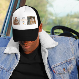 Modern Collage Foto & Happy Thanksgiving Dad Truckerkappe