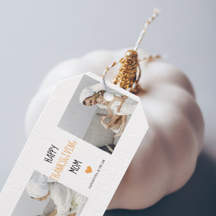 Modern Collage Foto Happy Thanksgiving-Mama Geschenkanhänger