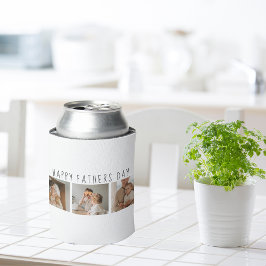 Modern Collage Foto & Happy Vathers Day Bestes Ges Dosenkühler