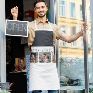 Modern Collage Foto & Happy Vathers Day Bestes Ges Schürze