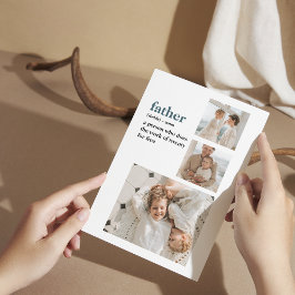 Modern Collage Foto Happy Vathers Day Gift Dankeskarte