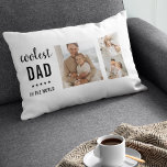 Modern Collage Foto Happy Vathers Day Gift Lendenkissen<br><div class="desc">Das "Modern Collage Foto Colorful Best Vater Ever Gift" ist ein personalisiertes und einzigartiges Geschenk für jeden Papa, der es verdient, gefeiert zu werden. Das Geschenk ist ein Collage Foto, das aus mehreren Einzelbildern besteht, die sorgfältig arrangiert wurden, um ein atemberaubendes und auffälliges Design zu schaffen. Das Geschenk ist ein...</div>