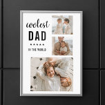 Modern Collage Foto Happy Vathers Day Gift Poster<br><div class="desc">Das "Modern Collage Foto Colorful Best Vater Ever Gift" ist ein personalisiertes und einzigartiges Geschenk für jeden Papa, der es verdient, gefeiert zu werden. Das Geschenk ist ein Collage Foto, das aus mehreren Einzelbildern besteht, die sorgfältig arrangiert wurden, um ein atemberaubendes und auffälliges Design zu schaffen. Das Geschenk ist ein...</div>