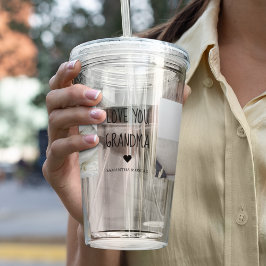 Modern Collage Foto Liebe Ihr Oma Bestes Geschenk Acryltrinkbecher