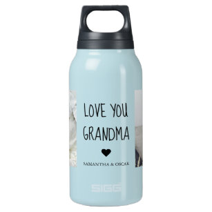 Modern Collage Foto Liebe Ihr Oma Bestes Geschenk Isolierte Flasche