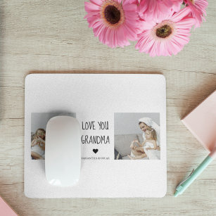Modern Collage Foto Liebe Ihr Oma Bestes Geschenk Mousepad