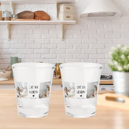 Modern Collage Foto Liebe Ihr Oma Bestes Geschenk Schnapsglas