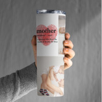Modern Collage Foto & Red Heart Mother Gift