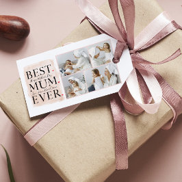 Modern Collage Foto von Pink Happy Mothers Day Geschenkanhänger