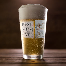 Modern Collage Foto von Pink Happy Mothers Day Glas