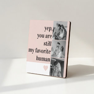 Modern Collage Photo & Romantic Lovely Quote Gift Fotoplatte