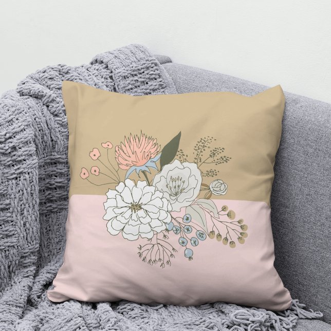 Modern Colorblock Bouquet Kissen (Von Creator hochgeladen)