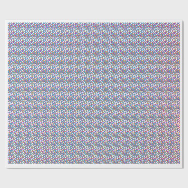 Modern Colorful Geometric Mosaic Pattern Wrapping  Geschenkpapier (Flach)