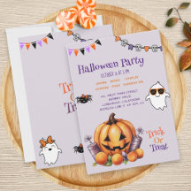 Modern Colorful Pumpkin Candy Kids Halloween-Party