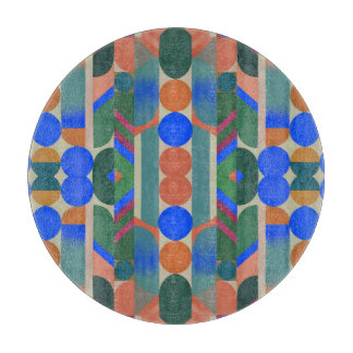 Modern Colorful Shapes Schneidebrett