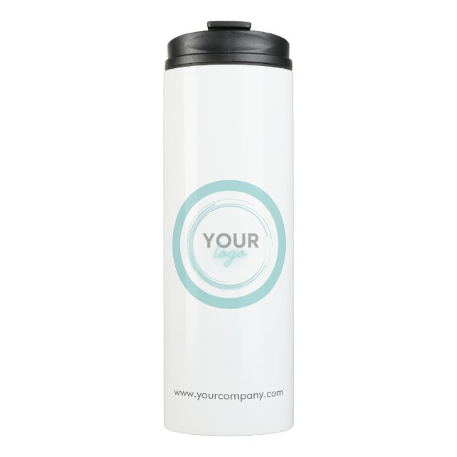 Modern Company Logo Branded Business Thermosbecher (Vorderseite)