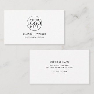 Modern Company Logo Employees Visitenkarte