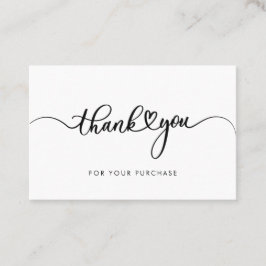 Modern Company Logo Script Vielen Dank Visitenkarte