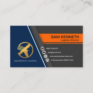 Modern Concept Chic Beruflich Logistics Manager Visitenkarte