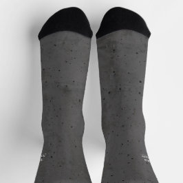 Modern Concrete White and Dark Gray Socken