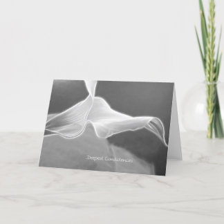 modern Condolence Card one Calla Karte