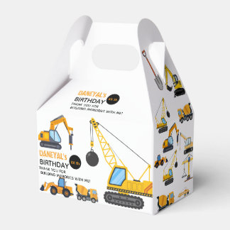 Modern Construction Simple Kid's Birthday Geschenkschachtel