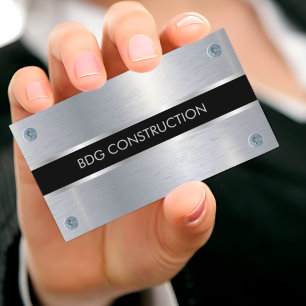 Modern Contractor Business Card mit benutzerdefini Visitenkarte