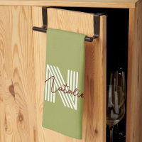 Modern cooler Anfangs- und Drehtext oliv grün