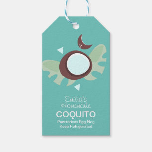 Modern Coquito Rezept Drink Kokosnuss Ei Nog Geschenkanhänger