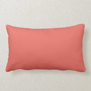 Modern Coral Pink Gemustert Reversible Kissen