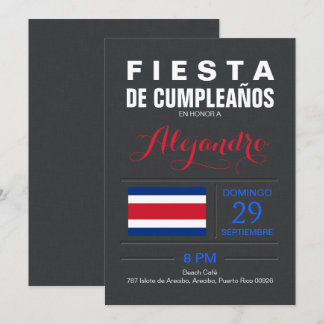 Modern: Costa Rica Party Einladung