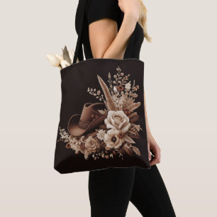 Modern Country Western-Blumen mit einem Cowboyhut