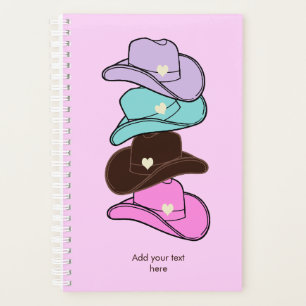 Modern Cowboy Hat Stack Pink Planer