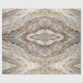 Modern Cracked Gold White marble Geschenkpapier
