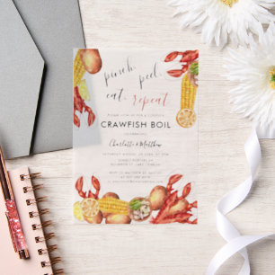 Modern Crawfish Boil Engagement Party