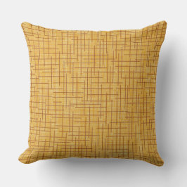 Modern Crosshatch burlap texture pattern Kissen