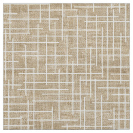 Modern Crosshatch burlap texture pattern Stoff