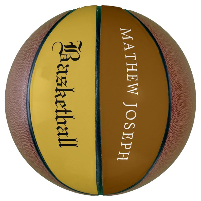 Modern Custom Basketball Featuring Your Name (Vertikal)