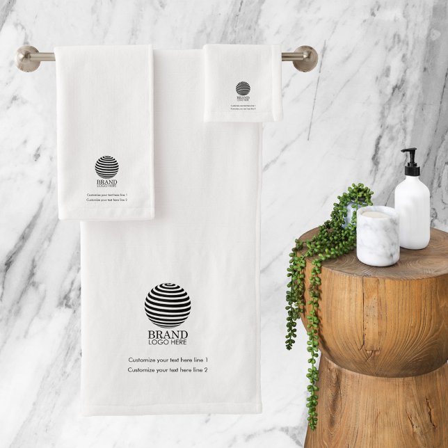 Modern Custom Business Logo Company Promotional  Badhandtuch Set (Modern Custom Business Logo Company Promotional Bath Towel Set)