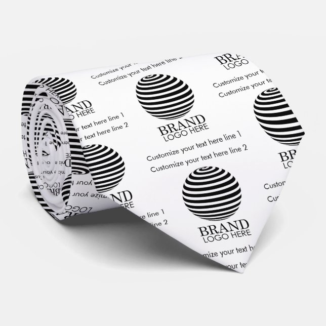 Modern Custom Business Logo Company Promotional  Krawatte (Gerollt)