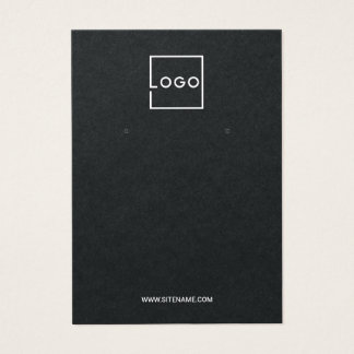 Modern Custom Business Logo Earring Display Cards