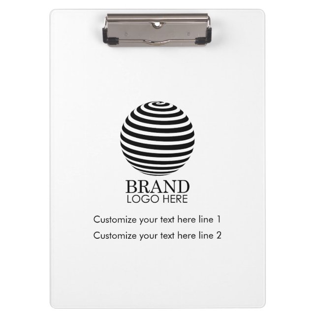 Modern Custom Business Logo Promotional Gift Klemmbrett (Vorderseite)