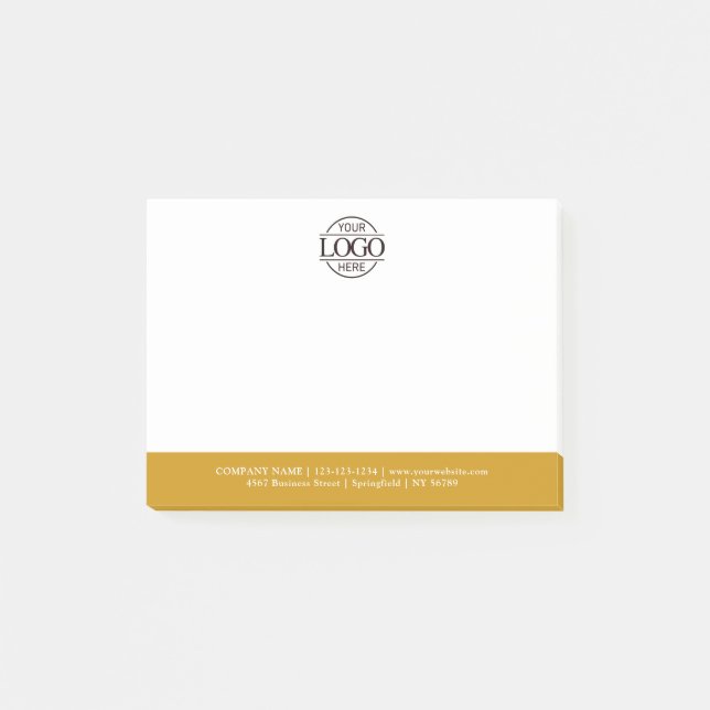 Modern Custom Company Business Logo Promotional Post-it Klebezettel (Vorderseite)