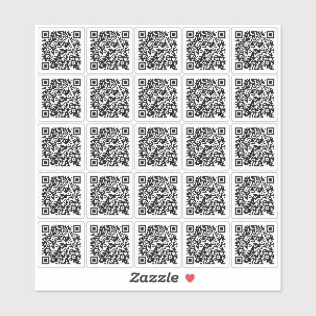 Modern Custom Erstellen Sie Ihren eigenen QR-Code  Aufkleber (Blatt)