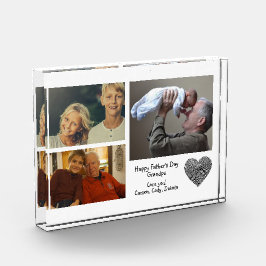 Modern Custom Foto Collage Vathers Day Opa