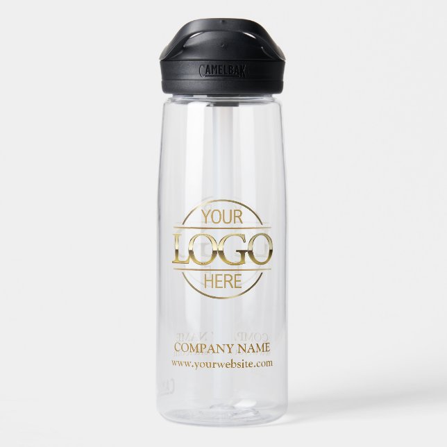 Modern Custom Logo Business Branding Werbung Trinkflasche (Rückseite)