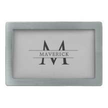 Modern Custom Monogram Timeless Metal