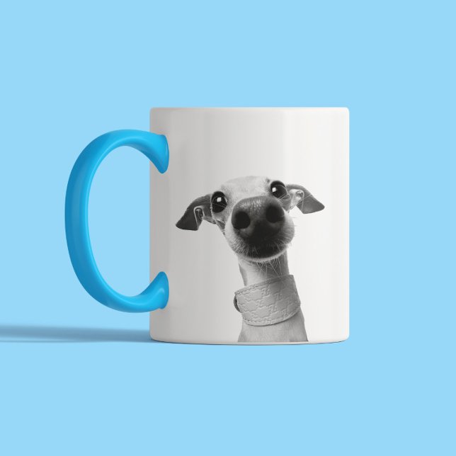 Modern Custom Pet Photo | Meeko Zweifarbige Tasse (Von Creator hochgeladen)