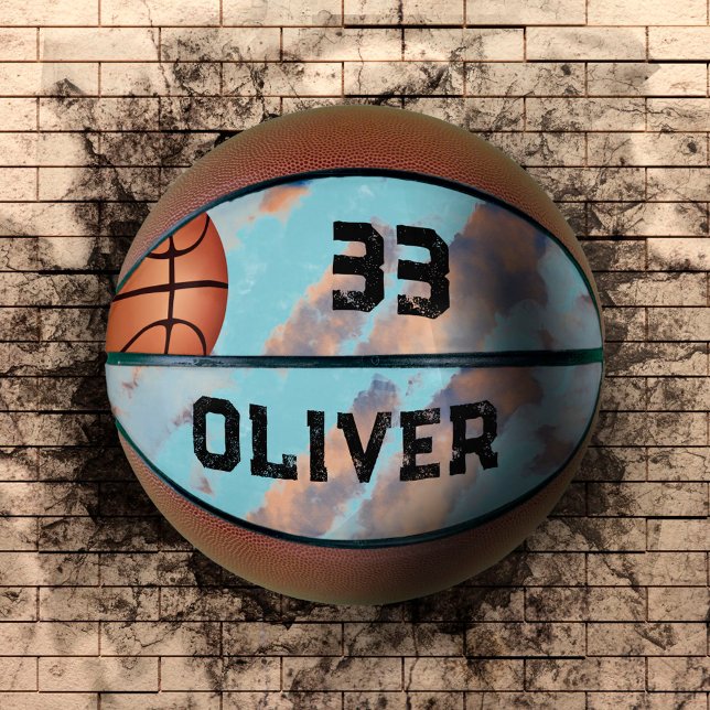 Modern Custom Player Name & Number Keeper Basketball (Von Creator hochgeladen)
